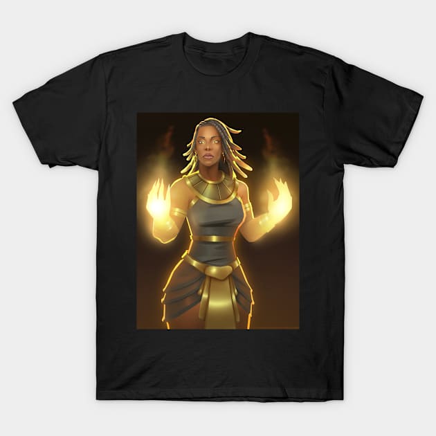 Black Goddess Collection T-Shirt by Beckley Art